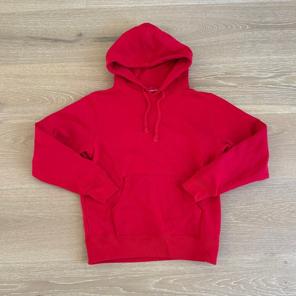 Supreme Hoodie Back Graphic Size S Red White